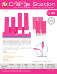 CTA Digital Pink Quadruple Charge Station With 4 Rechargeable Batteries for Wii