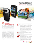 Viewsonic 3DV5 hand-held camcorder