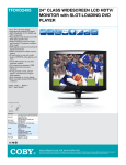 Coby TFDVD2495 LCD TV