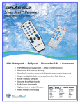 Seal Shield STV1 remote control