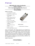 Finisar FTLX1671D3BTL network transceiver module