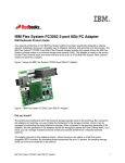 IBM Flex System FC3052 2-port 8Gb FC Adapter