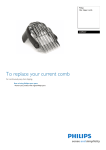 Philips Hairclipper comb CRP337