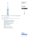 Philips Sonicare Elite Rechargeable toothbrush with 2 modes HX5910