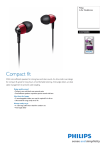 Philips In-Ear Headphones SHE7000BR