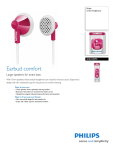 Philips In-Ear Headphones SHE2100PK