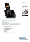 Philips BeNear Cordless phone CD1811B
