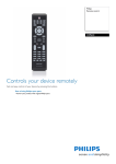 Philips Remote control for DVD recorder CRP640