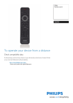 Philips Remote control for home theater RC4741