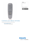 Philips Remote control for portable DVD player CRP622