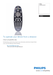 Philips Remote control for home theater CRP653