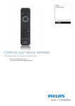 Philips Remote control for home theater CRP628
