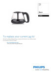 Philips Coffee jug with bumper CRP484/01