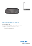 Philips Grill plate CRP224