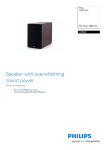 Philips Left speaker box for micro system CRP669