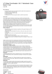 V7 Edge Frontloader 16.1" Notebook Case black / red