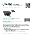 InLine 33394B drive bay panel