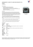 V7 Projector Lamp for selected projectors by SONY,
