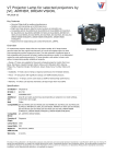 V7 Projector Lamp for selected projectors by JVC, ANTHEM, DREAM VISION,
