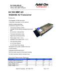 Add-On Computer Peripherals (ACP) X2-10GB-LRM-AO network transceiver module