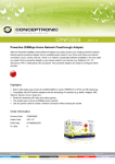 Conceptronic Powerline 200Mbps Home Network Passthrough Adapter