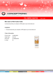 Conceptronic Mini-Jack to RCA Audio Cable