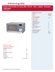 Frigidaire FMDA11S4MJG microwave