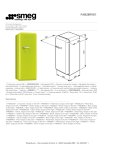 Smeg FAB28RVE1 combi-fridge