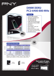 PNY 1GB DDR2 800MHz PC2-6400 DIMM