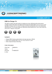 Conceptronic USB Car Charger 1A