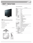 Samsung 19"TFT-LCD,1240x1024,250cd/m² Parlaklık,1000:1 Kontrast Oranı, 4:3 Ekran