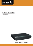 Tenda D810R ADSL2+ Ethernet LAN Black router