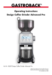 Gastroback 42639 coffee grinder