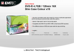 Emtec DVD-R Colour 10 Pack