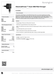 Kensington Absolute Power Dual USB Charger