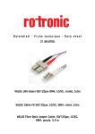 Value Fibre Optic Jumper Cable, 50/125µm, LC/SC, OM4, purple 0.5 m