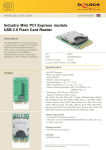 DeLOCK Mini PCI Express module USB 2.0 Flash Card Reader