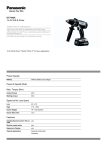 Panasonic EY7442X cordless combi drill