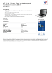 V7 15.4" Privacy Filter for desktop and notebook monitors 16:10