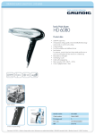 Grundig HD 6080 hair dryer