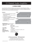 Channel Vision A1260 audio amplifier