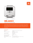 JBL MS-A5001 audio amplifier
