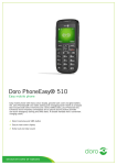 Doro PhoneEasy 510gsm 80g Black