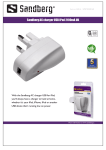 Sandberg AC charger USB iPad 2100mA UK