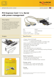 DeLOCK PCIe - 2 x RS-232