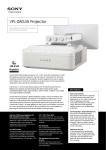 Sony VPL-SW535 data projector