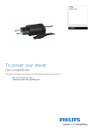 Philips Power cord CRP312