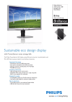 Philips Brilliance LCD monitor, LED backlight 241B4LPYCS