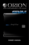 Orion CO5001 audio amplifier