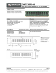 Dataram GRSX6275-10/8GB memory module